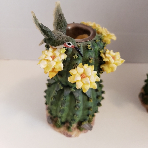 Cactus candle holders , set of 2 - Picture 2 of 4